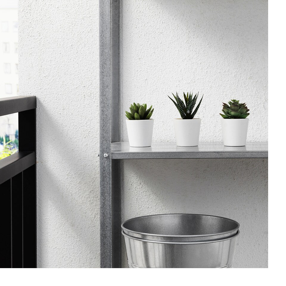 FEJKA Artificial potted plant with pot, in/outdoor Succulent, 6 cm 3 pieces