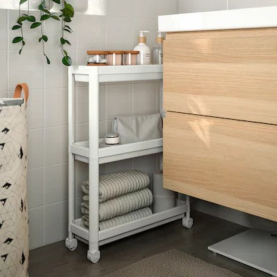 VESKEN Trolley, white, 54x18x71 cm