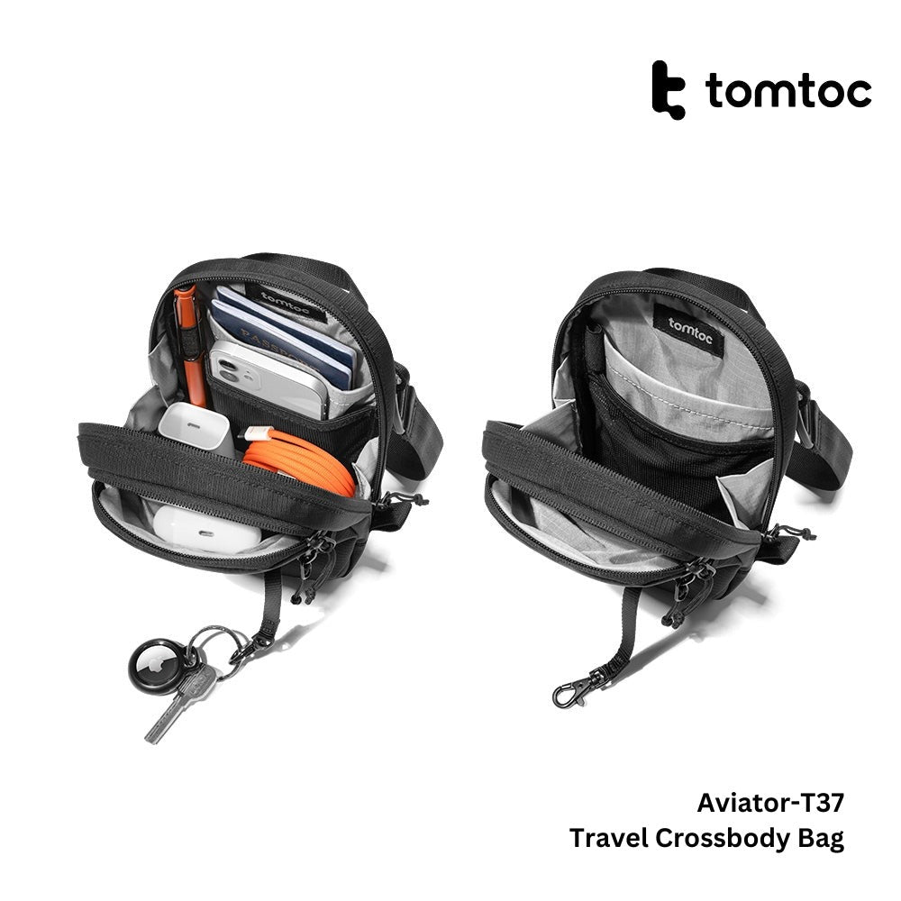 Tomtoc - Aviator-T37 Travel Crossbody Bag ( 1.3L ) - Black