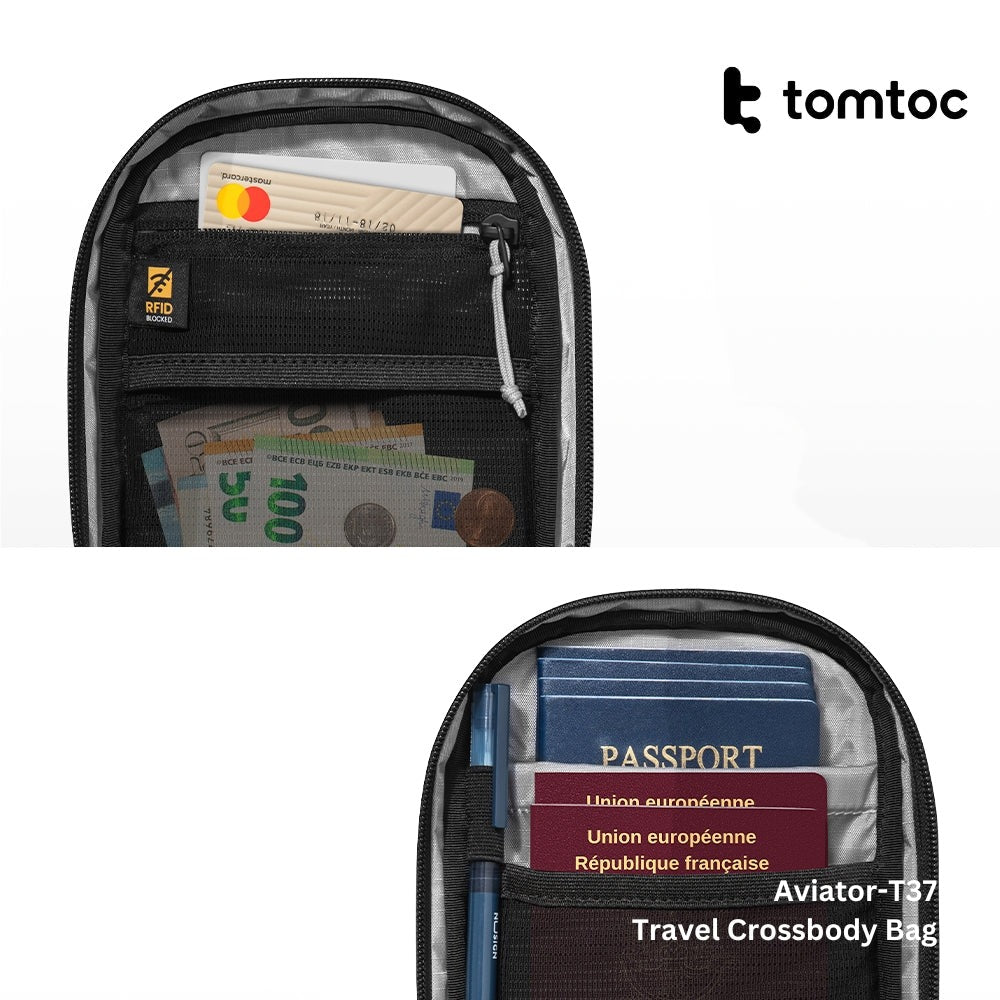 Tomtoc - Aviator-T37 Travel Crossbody Bag ( 1.3L ) - Black