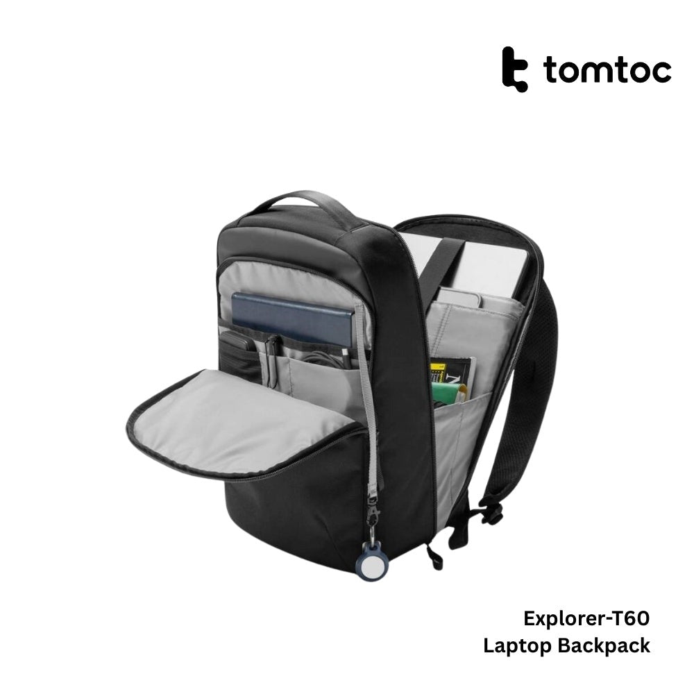 Tomtoc - Explorer-T60 Laptop Backpack ( 16 Inch / 22.5L ) - Black