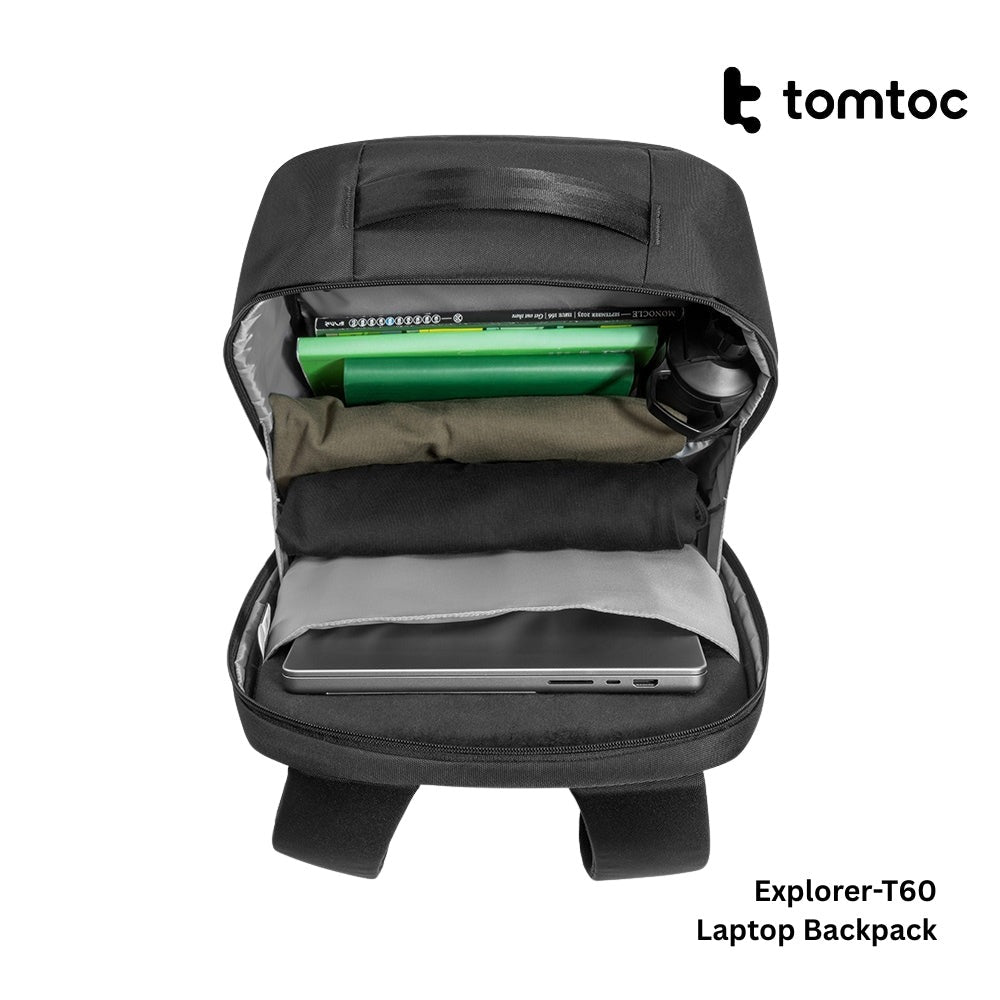 Tomtoc - Explorer-T60 Laptop Backpack ( 16 Inch / 22.5L ) - Black