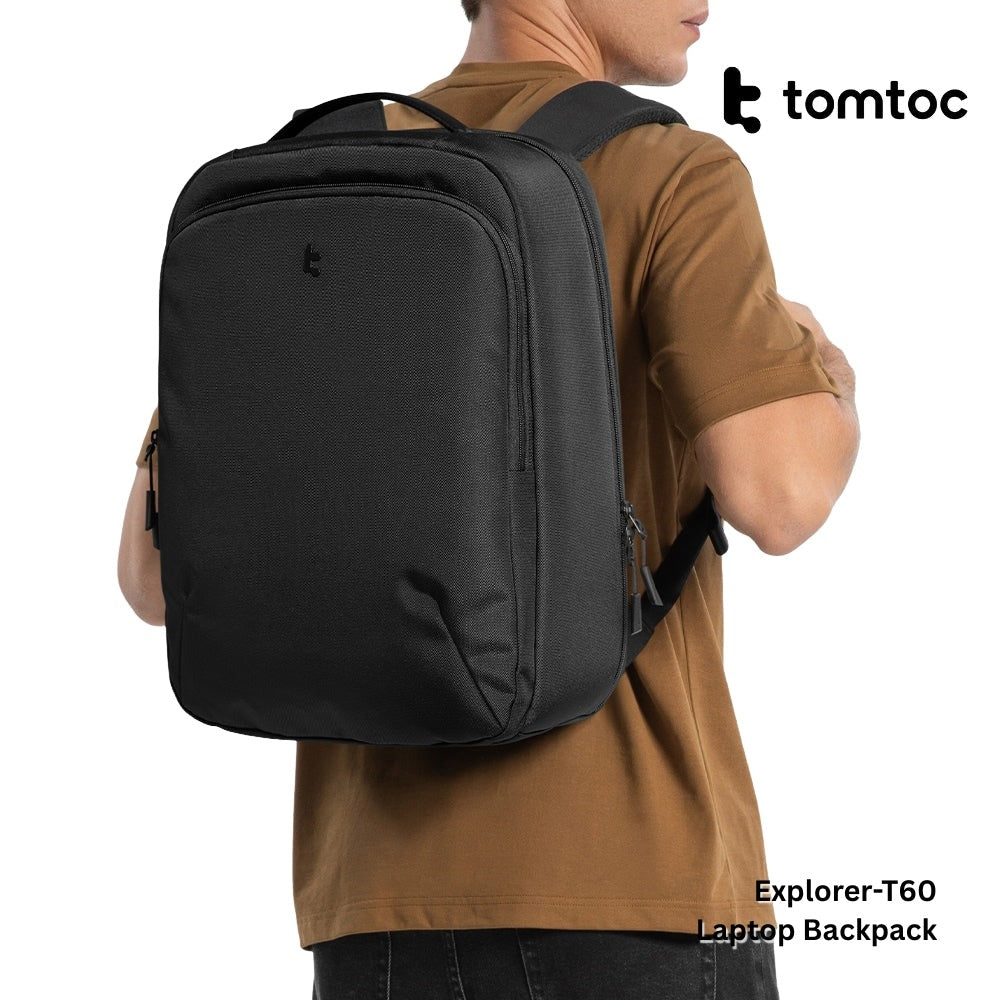 Tomtoc - Explorer-T60 Laptop Backpack ( 16 Inch / 22.5L ) - Black