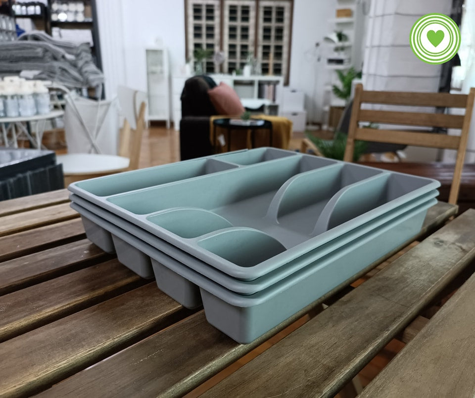 IKEA SMÄCKER Cutlery tray, grey, 31x26 cm