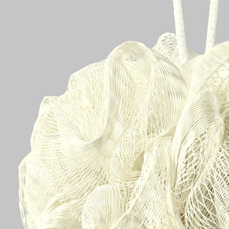 ÅBYÅN Body puff, set of 3, orange/green/white