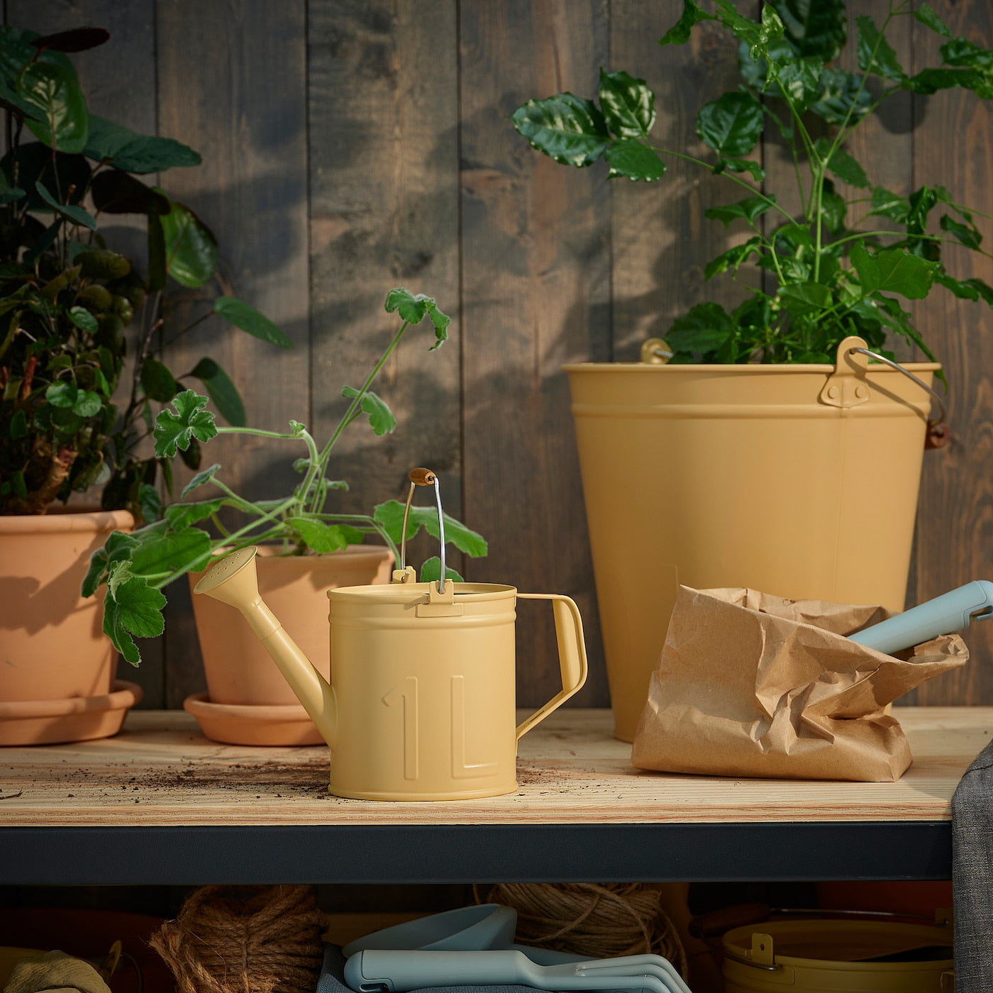 ÅKERBÄR Watering can, in/outdoor yellow, 5 l