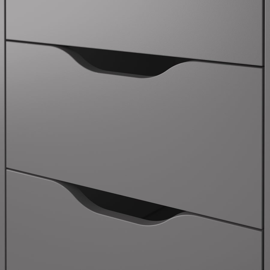ALEX Drawer unit, dark grey, 36x70 cm