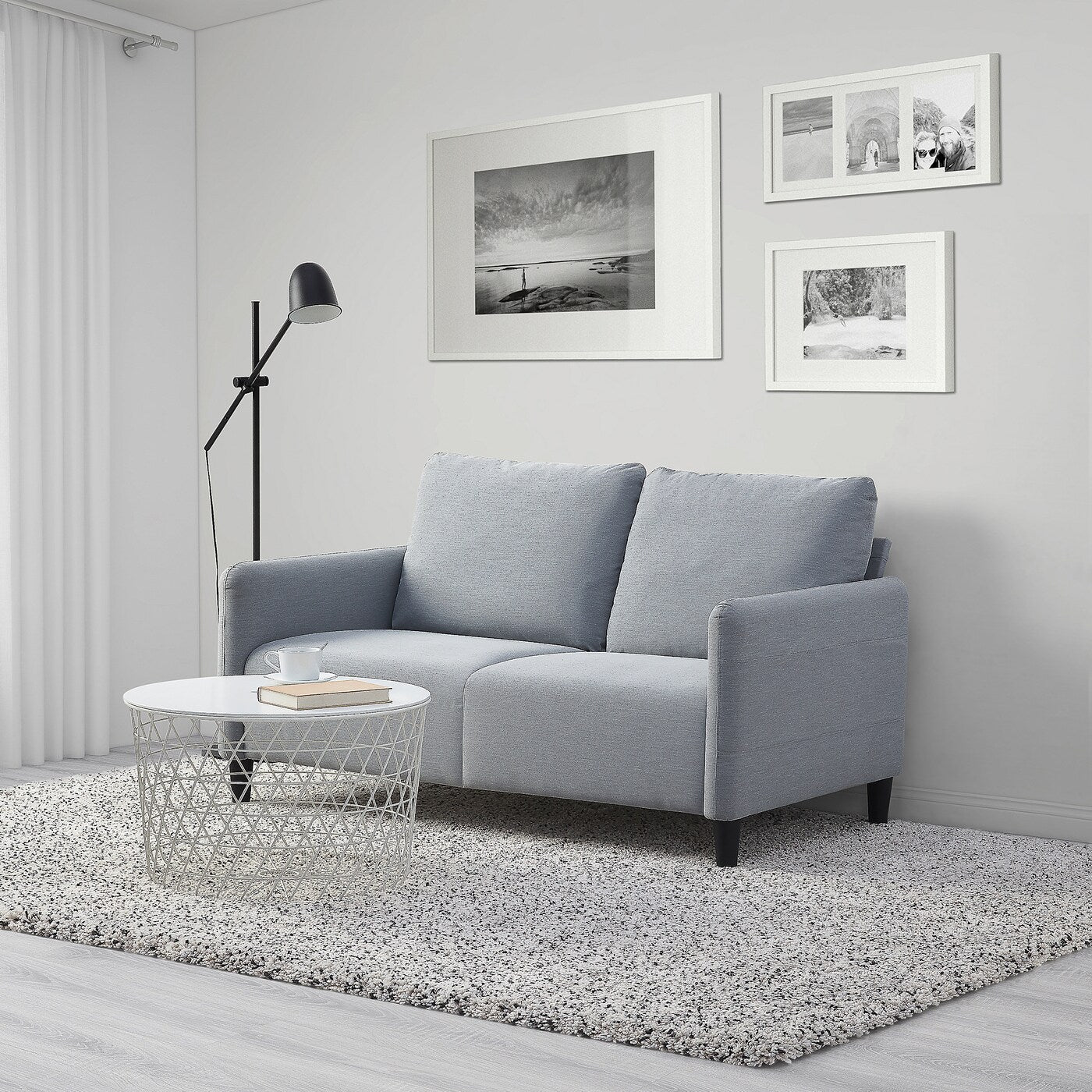 ANGERSBY 2-seat sofa, Knisa light grey