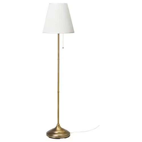 ÅRSTID Floor lamp, brass/white