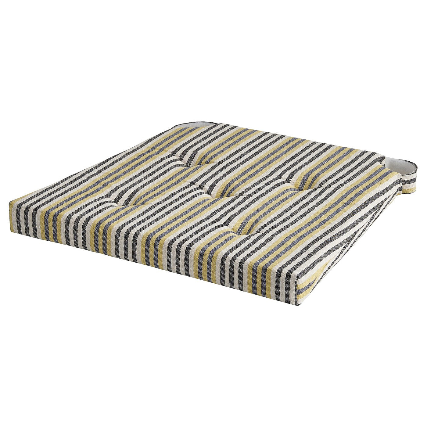 BARRMYNTA Chair pad, multicolour striped, 42/35x40 cm