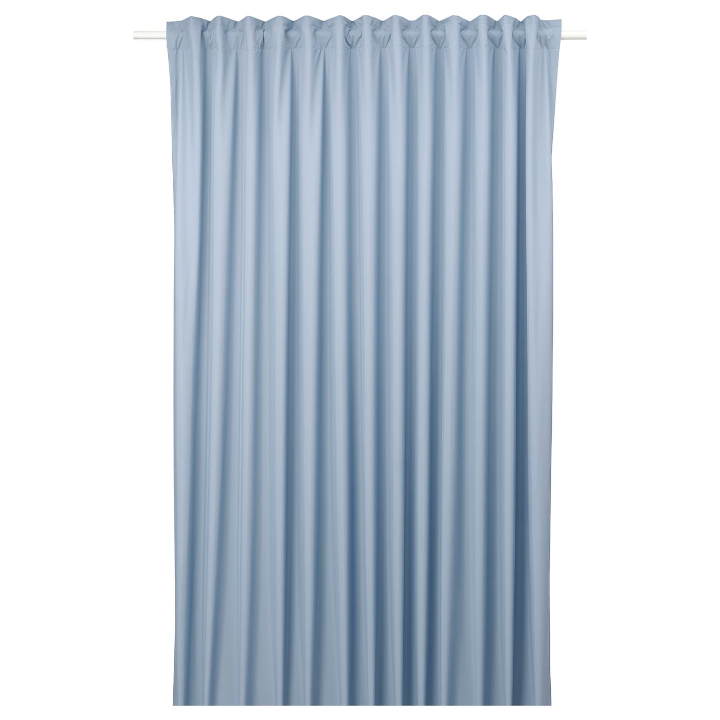 BENGTA Block-out curtain, 1 length, blue, 210x250 cm