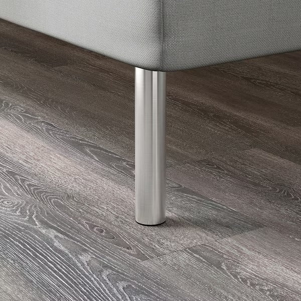 BJORLI Leg, stainless steel, 20 cm