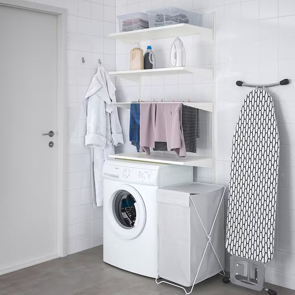 BOAXEL Laundry combination, white, 82x40x201 cm