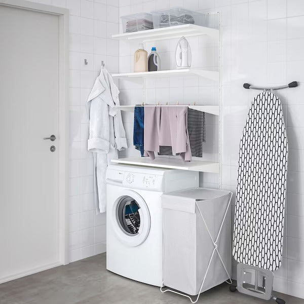 BOAXEL Laundry combination, white, 82x40x201 cm