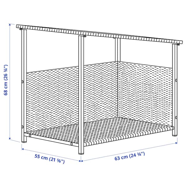 BOLMSÖ Dog bed - outdoor dark grey