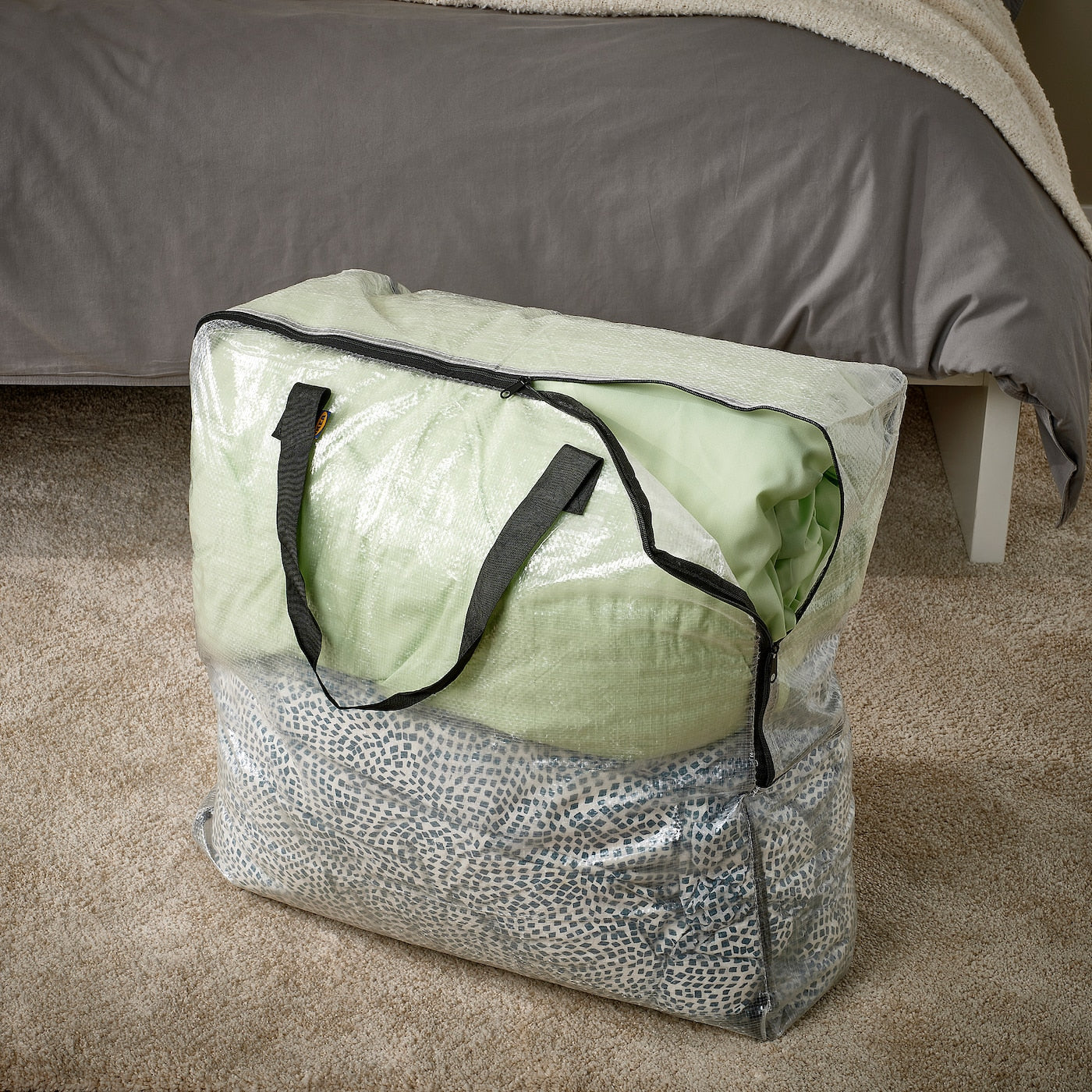 DIMPA Storage bag, transparent, 65x22x65 cm