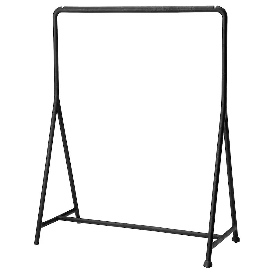 TURBO Clothes rack, in/outdoor/black, 117x59 cm