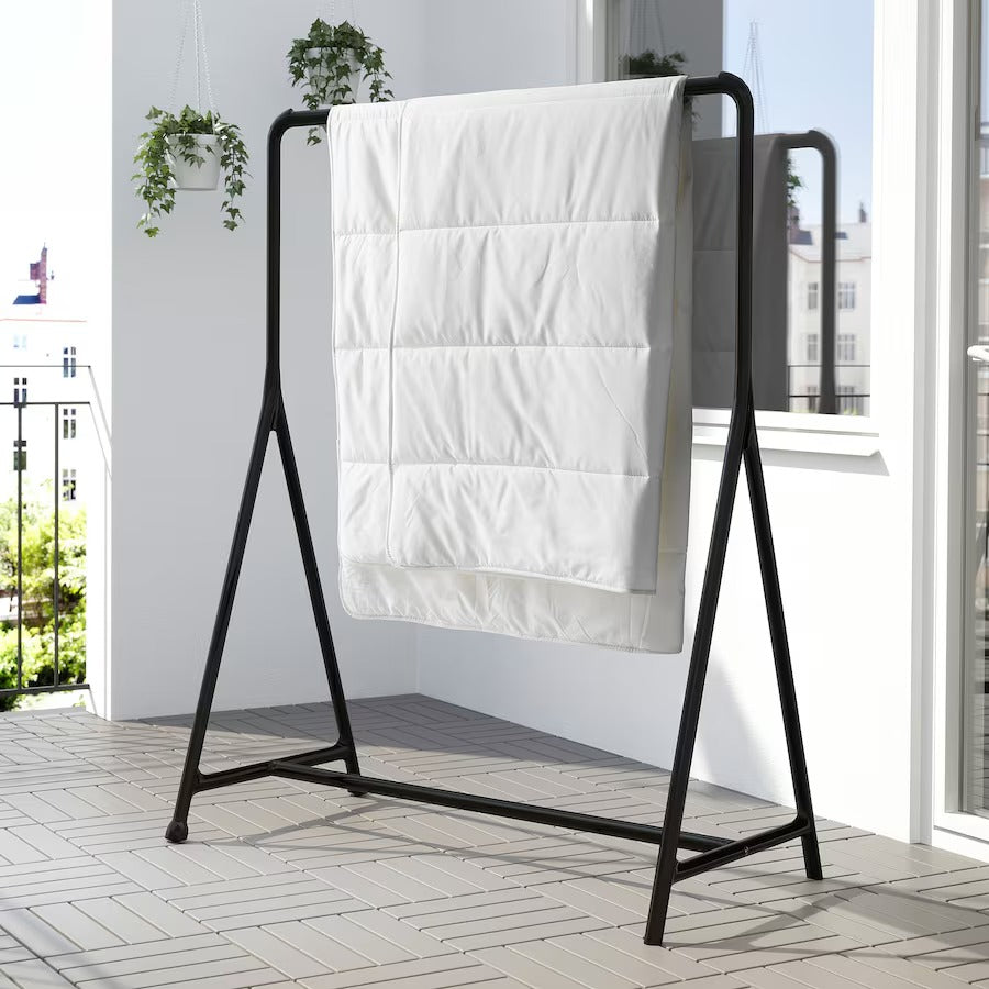 TURBO Clothes rack, in/outdoor/black, 117x59 cm