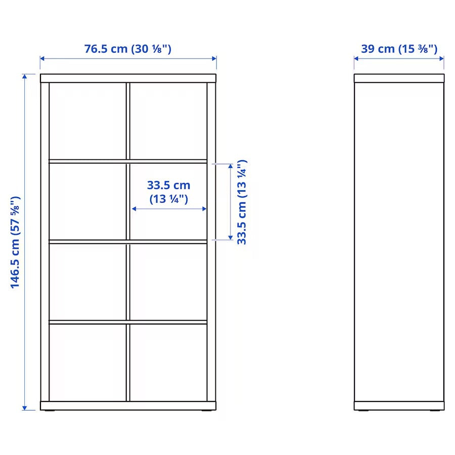 KALLAX / LINNMON Desk combination, white, 77x139x147 cm