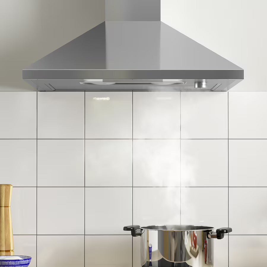 RYTMISK Wall mounted extractor hood, stainless steel, 60 cm