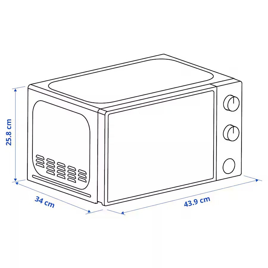 TILLREDA Microwave oven, black