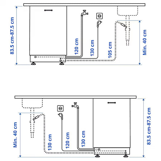 LAGAN Integrated dishwasher, 45 cm