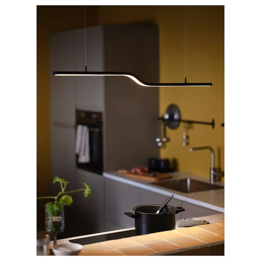 PILSKOTT LED pendant lamp, smart black, 97 cm