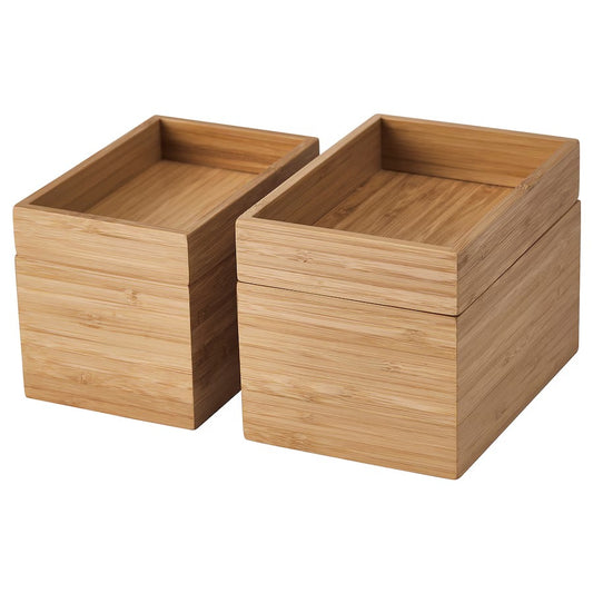 DRAGAN 4-piece bathroom set, bamboo