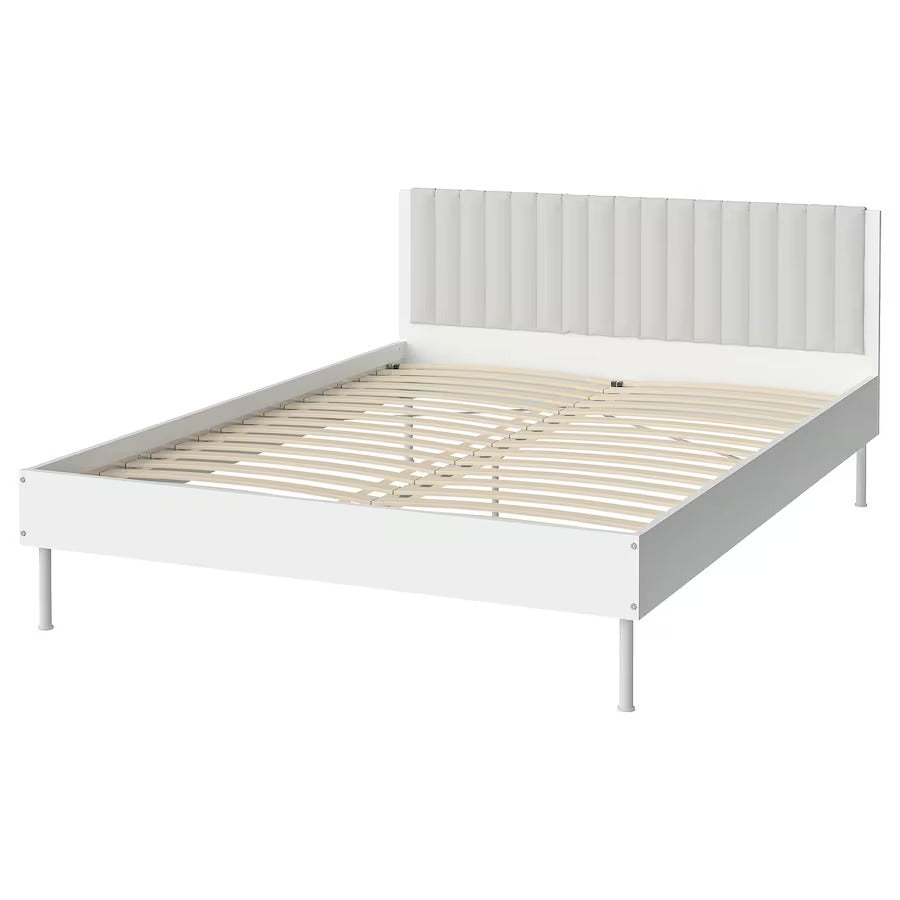 BRUKSVARA Bed frame, white, 150x200 cm