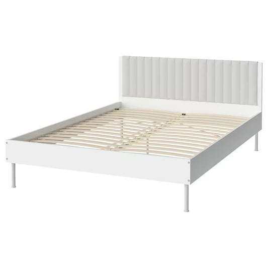 BRUKSVARA Bed frame, white, 150x200 cm