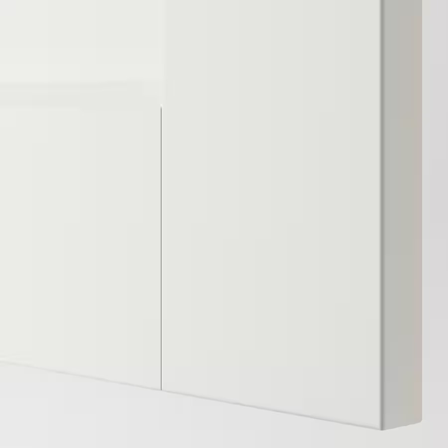 PAX / GRIMO Corner wardrobe, white/white, 110/110x201 cm