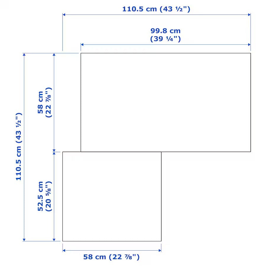 PAX / GRIMO Corner wardrobe, white/white, 110/110x201 cm