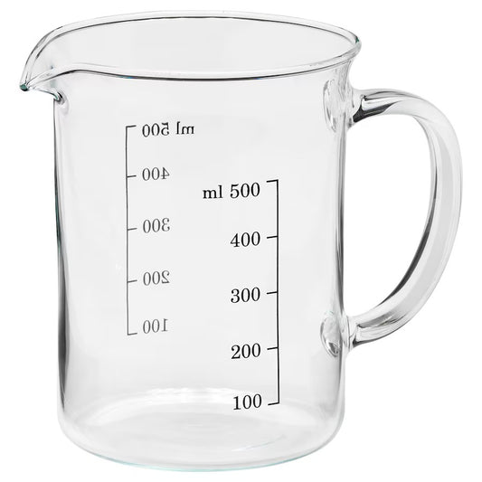 VARDAGEN Measuring jug, glass, 0.5 l