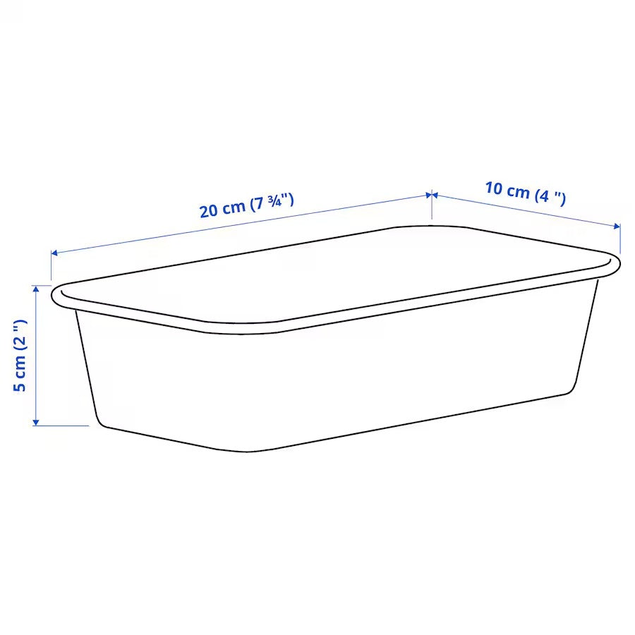 NOJIG Organiser, plastic/beige, 10x20x5 cm