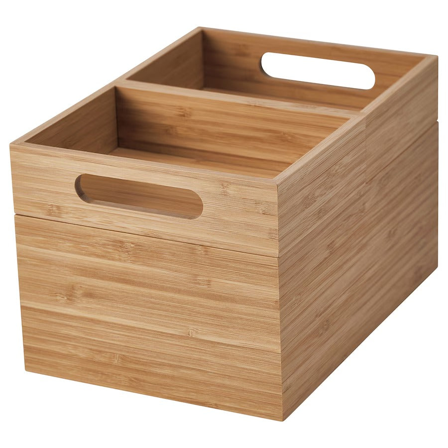 DRAGAN Box, set of 3, bamboo, 23x17x14 cm