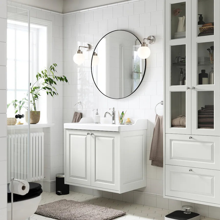 TÄNNFORSEN Wash-stand with doors, white, 80x48x63 cm