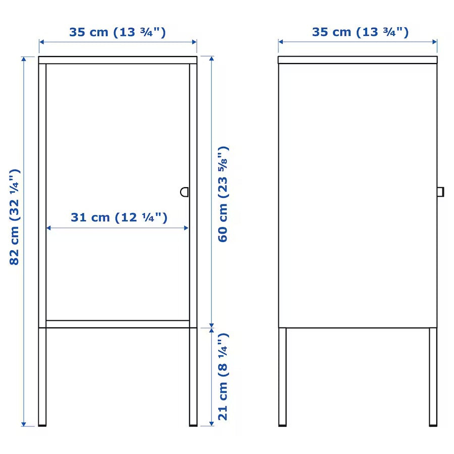 LIXHULT Cabinet, metal/anthracite, 35x60 cm