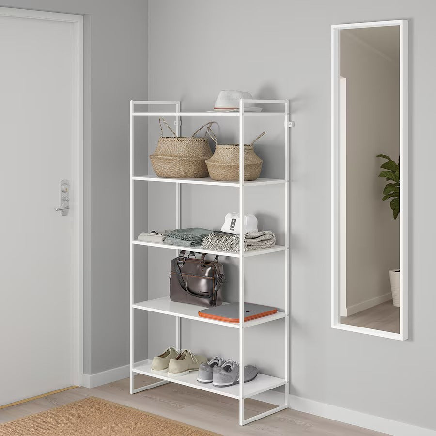 JONAXEL Shelving unit, white, 80x38x160 cm