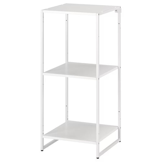 JOSTEIN Shelving unit, in/outdoor/metal white, 41x40x90 cm