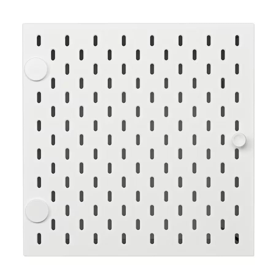 KALLAX Insert with pegboard, white, 33x33 cm