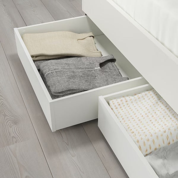 BRUKSVARA Bed storage box, white, 63x62 cm