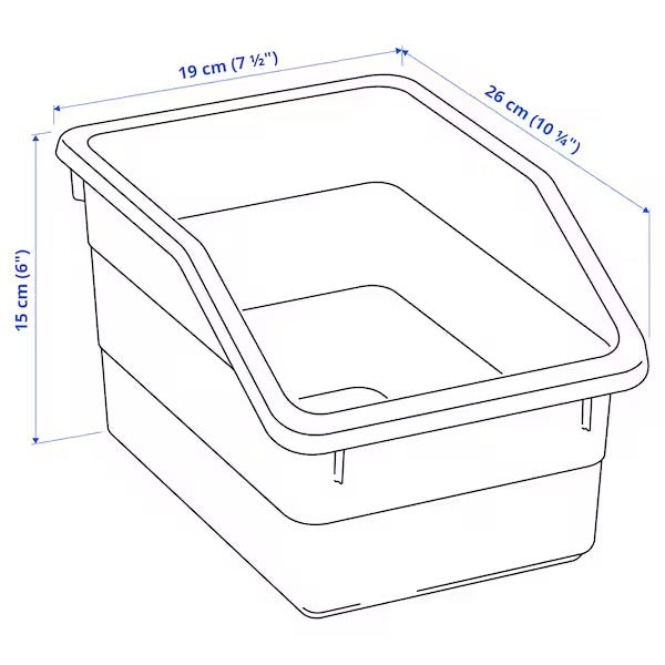 SOCKERBIT Box, white, 19x26x15 cm