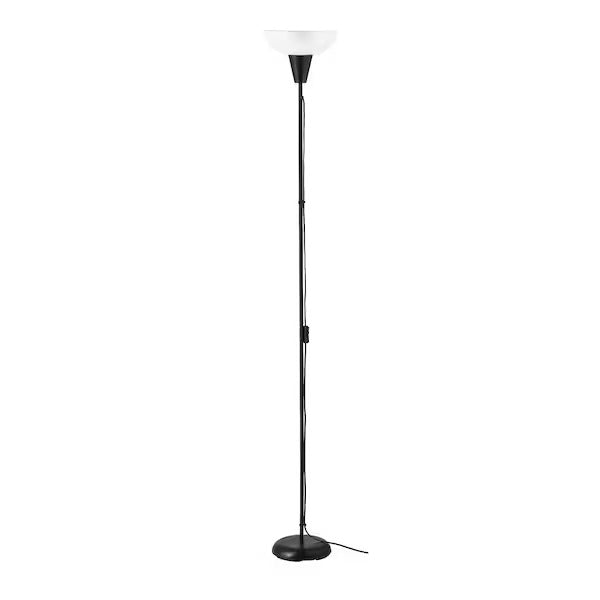 TÅGARP Floor uplighter, black/white