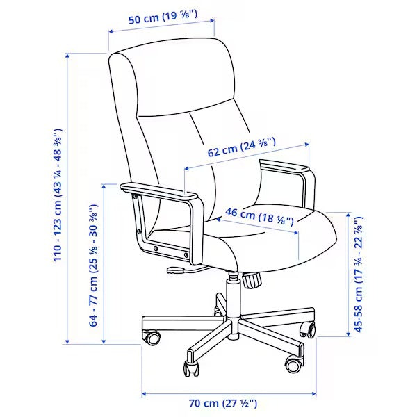 MILLBERGET Swivel chair, Murum beige