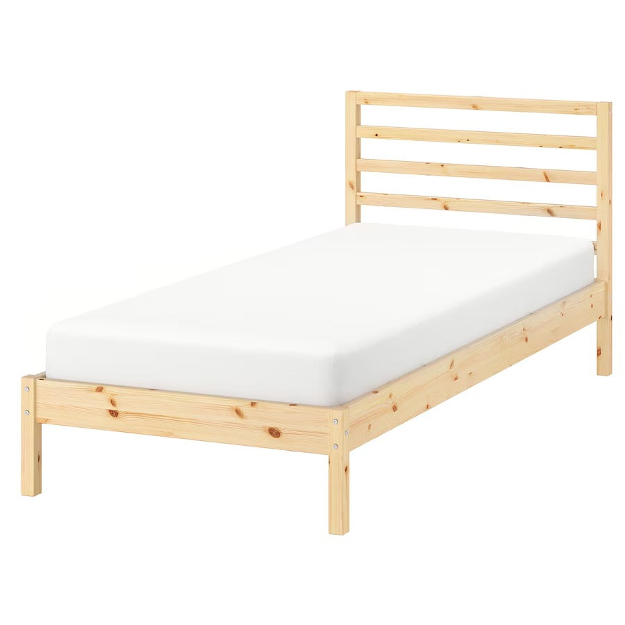 TARVA Bed frame, pine/Luröy, 90x200 cm