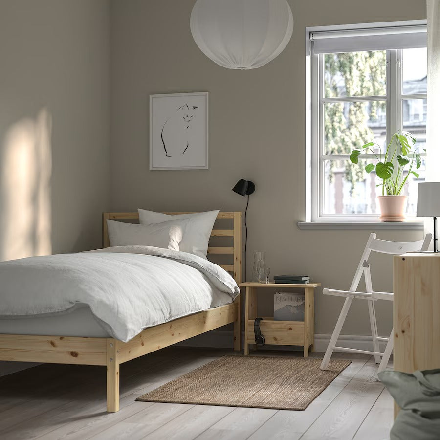 TARVA Bed frame, pine/Luröy, 90x200 cm