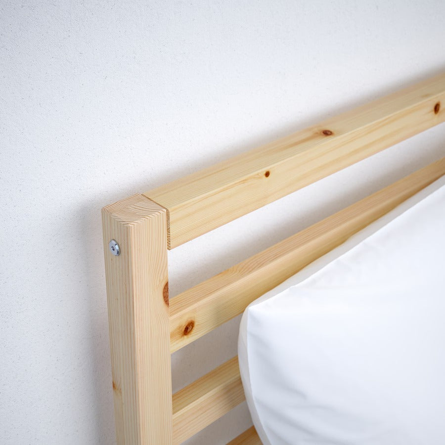 TARVA Bed frame, pine/Luröy, 90x200 cm