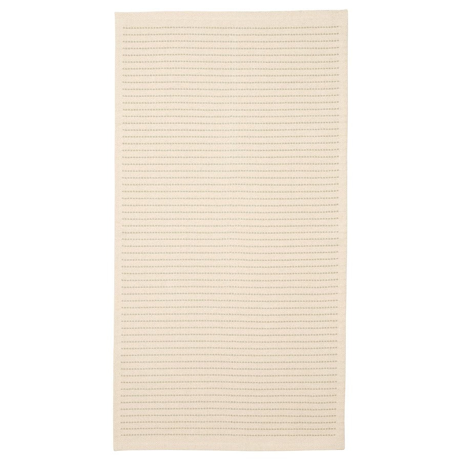 STARREKLINTE Rug, flatwoven, natural/light green, 80x150 cm