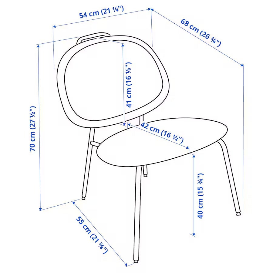 GÄVLE Easy chair, Diseröd red