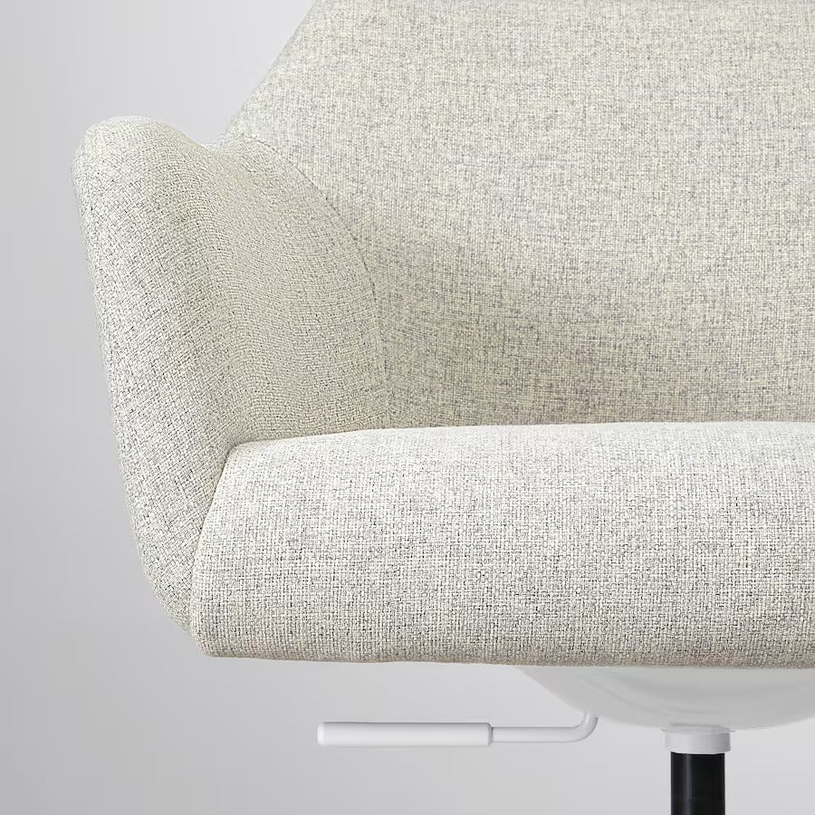 TOSSBERG / MALSKÄR Swivel chair, Gunnared beige/white